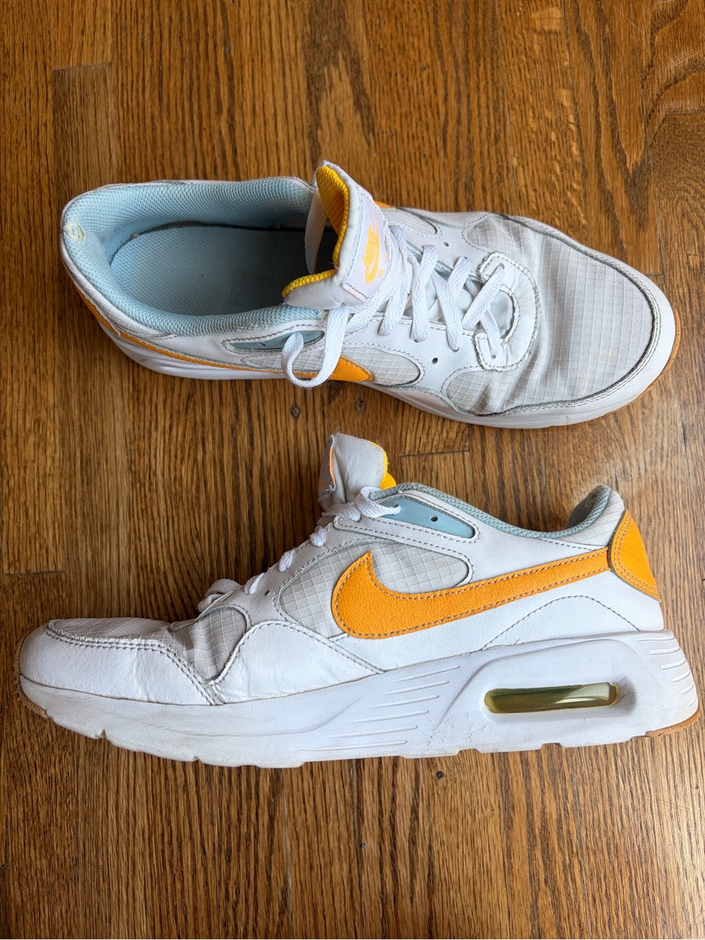 Nike Women’s Orange, Blue, and White Low-Top Sneakers